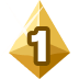 Bits Leader 1 - twitch chat badge details on BadgeBase