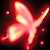 Crimson Butterfly - twitch chat badge details on BadgeBase