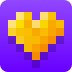 Gold Pixel Heart - Together For Good '24 - twitch chat badge details on BadgeBase