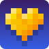 Gold Pixel Heart - twitch chat badge details on BadgeBase