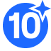 Predicted Blue (10) - twitch chat badge details on BadgeBase