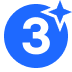 Predicted Blue (3) - twitch chat badge details on BadgeBase