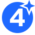 Predicted Blue (4) - twitch chat badge details on BadgeBase