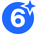 Predicted Blue (6) - twitch chat badge details on BadgeBase