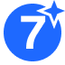Predicted Blue (7) - twitch chat badge details on BadgeBase